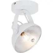 QAZQA Industriële plafondlamp wit met zilver 15 cm verstelbaar - Magnax