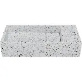 Balmani Mood handenwasser 45 x 20 cm Bianco Nero Terrazzo