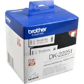 Brother DK-22251 Black/Red on White 6.2cm x 15.24m