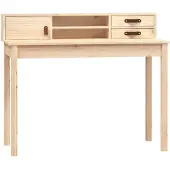 vidaXL Bureau 110x50x93 cm massief grenenhout