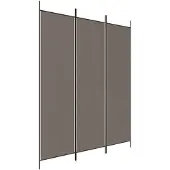 vidaXL Kamerscherm met 3 panelen 150x200 cm stof antracietkleurig
