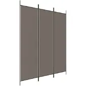 vidaXL Kamerscherm met 3 panelen 150x220 cm stof antracietkleurig