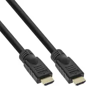 InLine HiD HDMI kabel, HDMI HS met Eth, Premium, 4K2K, male / male, goud, 20m