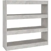 vidaXL Boekenkast/kamerscherm 100x30x103 cm betongrijs