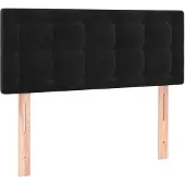 vidaXL Hoofdbord 90x5x78/88 cm fluweel zwart
