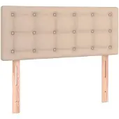 vidaXL Hoofdbord 90x5x78/88 cm kunstleer cappuccinokleurig