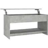 vidaXL Salontafel 102x50x52,5 cm bewerkt hout betongrijs