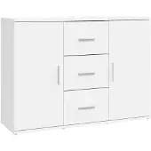 vidaXL Dressoir 91x29,5x65 cm bewerkt hout wit
