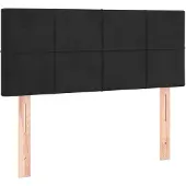 vidaXL Hoofdbord 80x5x78/88 cm fluweel zwart