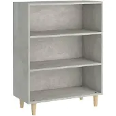 vidaXL Dressoir 69,5x32,5x90 cm bewerkt hout betongrijs
