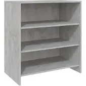 vidaXL Dressoir 70x40,5x75 cm bewerkt hout betongrijs