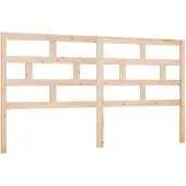vidaXL Hoofdbord 206x4x100 cm massief grenenhout