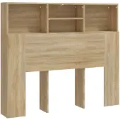 vidaXL Hoofdbordkast 120x19x103,5 cm sonoma eikenkleurig