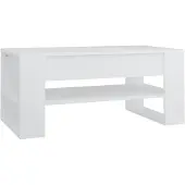 vidaXL Salontafel 102x55x45 cm bewerkt hout wit