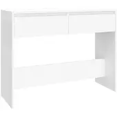 vidaXL Wandtafel 100x35x76,5 bewerkt hout wit