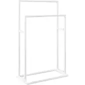 vidaXL Handdoekenrek vrijstaand 48x24x78,5 cm ijzer wit