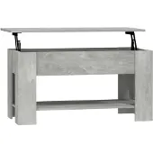 vidaXL Salontafel 101x49x52 cm bewerkt hout betongrijs