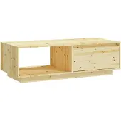 vidaXL Salontafel 110x50x33,5 cm massief vurenhout