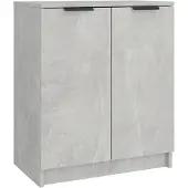 vidaXL Schoenenkast 59x35x70 cm bewerkt hout betongrijs