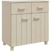 vidaXL Dressoir HAMAR 79x40x80 cm massief grenenhout honingbruin