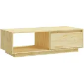 vidaXL Salontafel 110x50x33,5 cm massief vurenhout