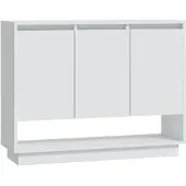 vidaXL Dressoir 97x31x75 cm bewerkt hout wit