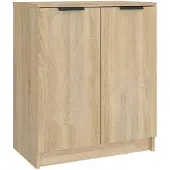 vidaXL Schoenenkast 59x35x70 cm bewerkt hout sonoma eikenkleurig