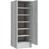 vidaXL Schoenenkast 32x35x92 cm bewerkt hout grijs sonoma eikenkleurig
