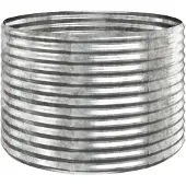 vidaXL Plantenbak 100x100x68 cm gegalvaniseerd staal zilverkleurig