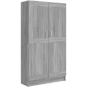 vidaXL Boekenkast 82,5x30,5x150 cm bewerkt hout grijs sonoma eiken
