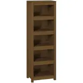 vidaXL Boekenkast 50x35x154 cm massief grenenhout honingbruin