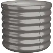 vidaXL Plantenbak 40x40x36 cm gegalvaniseerd staal grijs