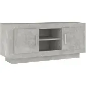 vidaXL Tv-meubel 102x35x45 cm bewerkt hout betongrijs