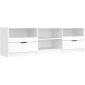 vidaXL Tv-meubel 150x33,5x45 cm bewerkt hout wit