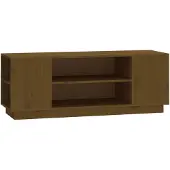 Super Merchant Tv-meubel 110x35x40,5 cm massief grenenhout honingbruin