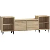 vidaXL Tv-meubel 160x35x55 cm bewerkt hout sonoma eikenkleurig