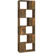 vidaXL Boekenkast/kamerscherm 60x24x186 cm gerookt eikenkleurig