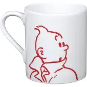 Moulinsart Beker Kuifje - silhouet Kuifje