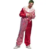 Boland Killer clown kostuum heren rood/wit maat 58/60 (XXL)