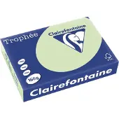 Clairefontaine Trophée Pastel, gekleurd papier, A4, 160 g, 250 vel, golfgroen