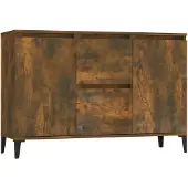 vidaXL Dressoir 102x35x70 cm bewerkt hout gerookt eikenkleurig