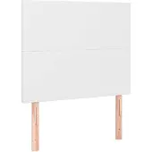 vidaXL Hoofdbord wit 90x5x118/128 cm kunstleer