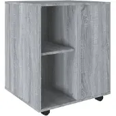 vidaXL Rolkast 60x53x72 cm bewerkt hout grijs sonoma eiken