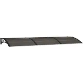 vidaXL Deurluifel 300x100 cm polycarbonaat zwart