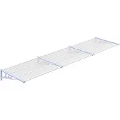 vidaXL Deurluifel 358,5x90 cm polycarbonaat grijs en transparant