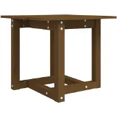 vidaXL Salontafel 50x50x45 cm massief grenenhout honingbruin