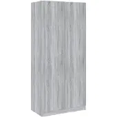 vidaXL Kledingkast 90x52x200 cm bewerkt hout grijs sonoma eikenkleurig