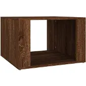 vidaXL Nachtkastje 57x55x36 cm bewerkt hout bruin eikenkleur