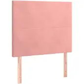 vidaXL Hoofdbord roze 80x5x118/128 cm fluweel