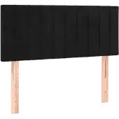 vidaXL Hoofdbord 100x5x78/88 cm fluweel zwart